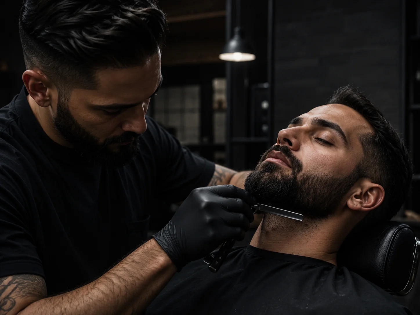 Referência visual para o serviço Barba Tradicional